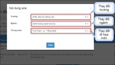 thay đổi nguyện vọng xét tuyển ĐH 2020